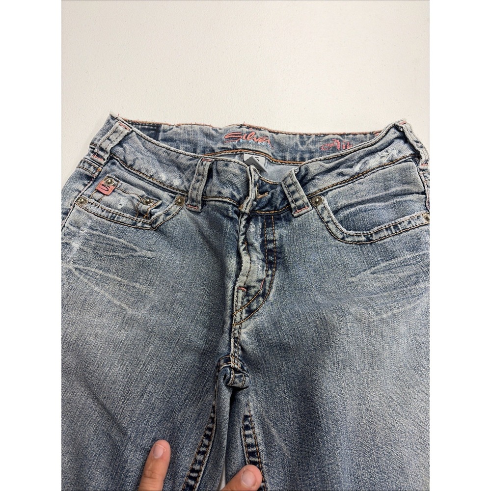 Vintage Silver Jeans Aiko Bootcut Women's 31x35 Blue Stretch Denim Pants - Picture 6 of 16